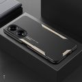 For Honor X5 Plus Phone Case Aluminum Metal Matte Cover Soft Silicone Frame Camera Protection Cover for Honor X5 Plus Back Cover.