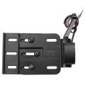 Telescopic Folding LED Light Side Mount License Plate Holder Black.