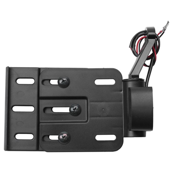 Telescopic Folding LED Light Side Mount License Plate Holder Black
