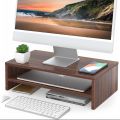 Desktop Monitor Stand-Wood Monitor Stand-Monitor Stand With Shelf for Laptop, Ergonomic Computer Modern Office Desk, Notebook Shelf. 