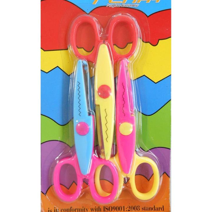 Art And Craft Zig Zag Paper Scissor (Set Of 3) - Cutter