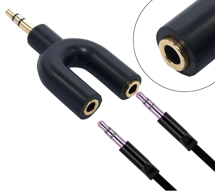 Audio%20Splitter%20Adapter,U%20Shape%203.5%20Mm%20Jack%20Male%20To%202%20Female%20Headphone%20Splitter%20-%20Image%204