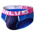 ORLVS (1 Pieces) Breathable Ice Silk Underwear Men Jockstrap Briefs Men Underpants Male Panties Print Mens Innerwear OR155. 