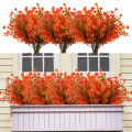 Artificial outdoor autumn flowers, UV resistant plastic plants, non fading artificial autumn flowers used for hanging flowe. 