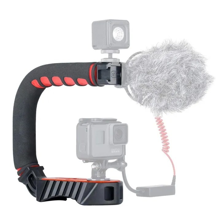 ULANZI%20Handle%20U%20Grip%20Pro%20Video%20Stabilizer%20U%20Shape%20Rig%20Triple%20Cold%20Shoe%20Mount%20Handheld%20Compatible%20with%20GoPro%20Hero%207/6%20DSLRs%20Cameras%20Camcorders%20Canon%20Sony%20Smartphones%20Filming%20Shooting%20Low%20Position%20-%20Image%205