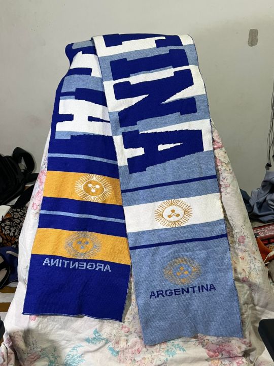 Argentina%20Football%20Knitted%20Logo%20Scarf%20Premium%20Fan%20Muffler%20(Argentina)%20-%20Image%202
