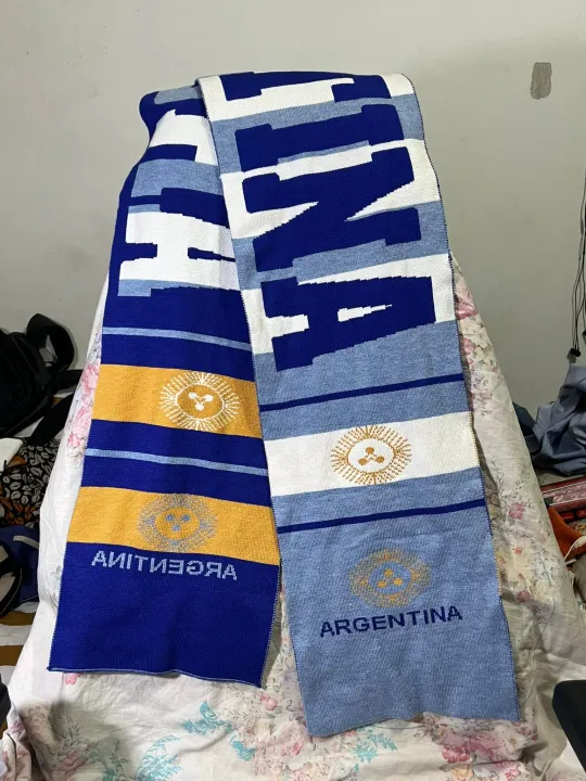 Argentina%20Football%20Knitted%20Logo%20Scarf%20Premium%20Fan%20Muffler%20(Argentina)%20-%20Image%202