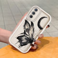 【Value Bundle】 TA for Realme GT Master Back Cover Soft Square Moon Butterfly Pattern Cases Camera Protection Phone Case.