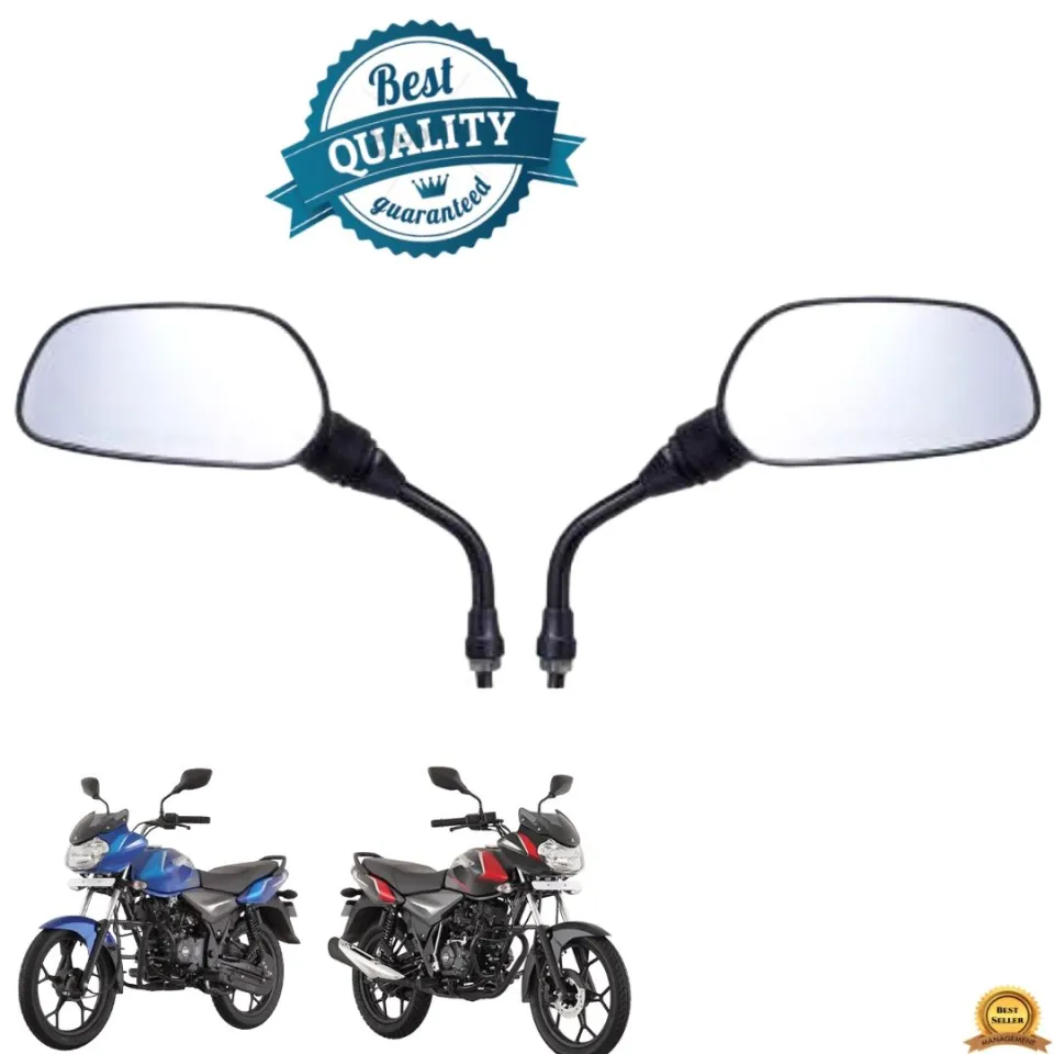 PULSAR Looking Glass for Motorcycle, Rearview Mirror BLACK 1Pair 1set  2pcs