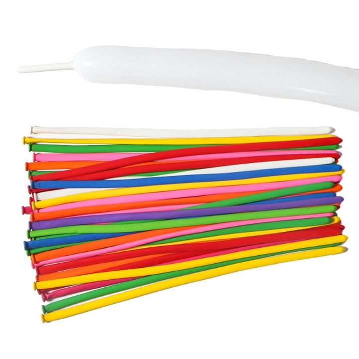 GC 260q 100pcs Long Balloons Kit 1.8g Thickened Latex Skinny Balloons For Birthday Party Wedding Christmas Decor