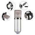 FIFINE F-700 Professional Condenser Sound Recording Microphone with Shock Mount for Studio Radio Broadcasting & Live Boardcast, 3.5mm Earphone Port, Cable Length: 2.5m. 