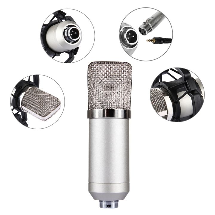 FIFINE%20F-700%20Professional%20Condenser%20Sound%20Recording%20Microphone%20with%20Shock%20Mount%20for%20Studio%20Radio%20Broadcasting%20&%20Live%20Boardcast,%203.5mm%20Earphone%20Port,%20Cable%20Length:%202.5m%20-%20Image%204