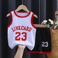 Boys Sports Basketball Clothes Suit Summer Children's Fashion Leisure Vest Shorts 2pcs Toddler Boy Short Sleeve Suit For 2-10Y. 