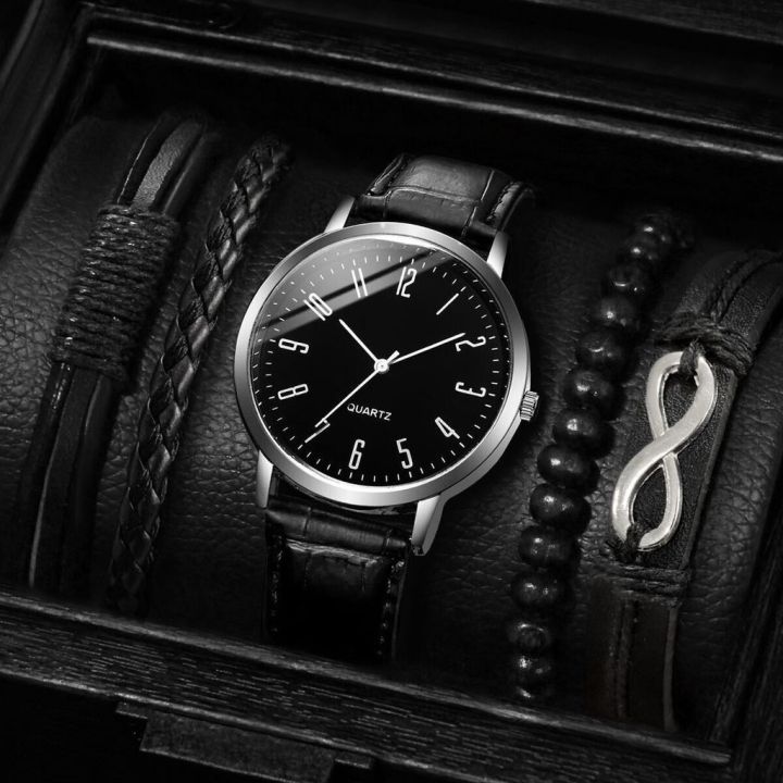 Fashion%20Arabic%20Dial%20Men's%20Watches%20Bracelet%20Set%20Casual%20Leather%20Band%20Analog%20Quartz%20Man%20Watch%20(without%20box)%20-%20Image%206