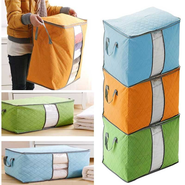Large Capacity Foldable Quilt Clothes Storage Bags Portable Move House Tidy Packing Bag Organizer Household Storage Supplies