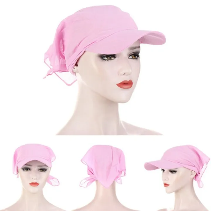 1PC%20Women%20Brim%20Cap%20Sun%20Visor%20with%20Pre-Tied%20Turban%20Caps%20Head%20Scarf%20Hijab%20Pure%20Color%20Muslim%20Beach%20Female%20Fashion%20Outdoor%20Hat%20-%20Image%206