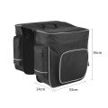 ROSWHEEL Cycling 2 in 1 30L Bicycle Black Rear Double Side Rack Bag Tail Seat Pannier Outdoor Cycling Saddle Storage. 