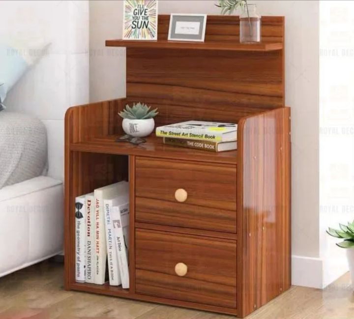 Royal%20Decor%20M18%20Bedside%20Table%20-%20Simple%20Modern%20Bedroom%20Small%20Cabinet%20Bedside%20Table%20with%20Two%20Drawer%20Organizer%20Storage%20Cabinet-Shan%20Teak%20Finish%20-%20Image%207