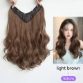 Fanov Hair Short Curly Women Clip In Hair Extensions High Tempreture U PART Synthetic Hair Piece for Woman and Girl.