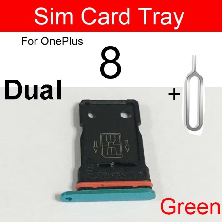 For%20OnePlus%208%20Single%20/%20Dual%20Nano%20Sim%20Card%20Tray%20Holder%20Sim%20Adaptor%20With%20Free%20Sim%20Ejector%20Pin%20Replacement%20Part%20-%20Image%204