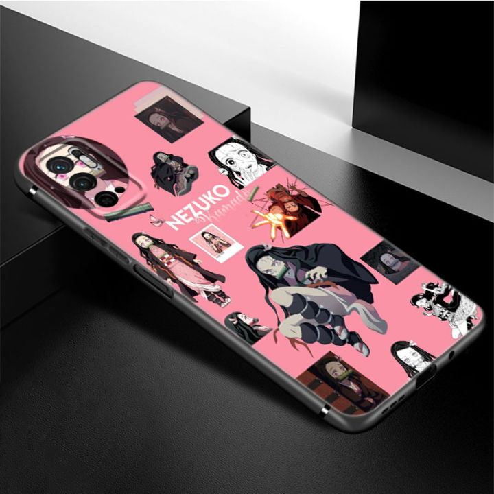 Anime%20Demon%20Slayer%20Kamado%20Nezuko%20Phone%20Case%20For%20Xiaomi%20Redmi%20Note%2011%2010%209%208%20T%20Pro%2010S%205G%209A%209C%209S%20Soft%20TPU%20Black%20Cover%20-%20Image%205