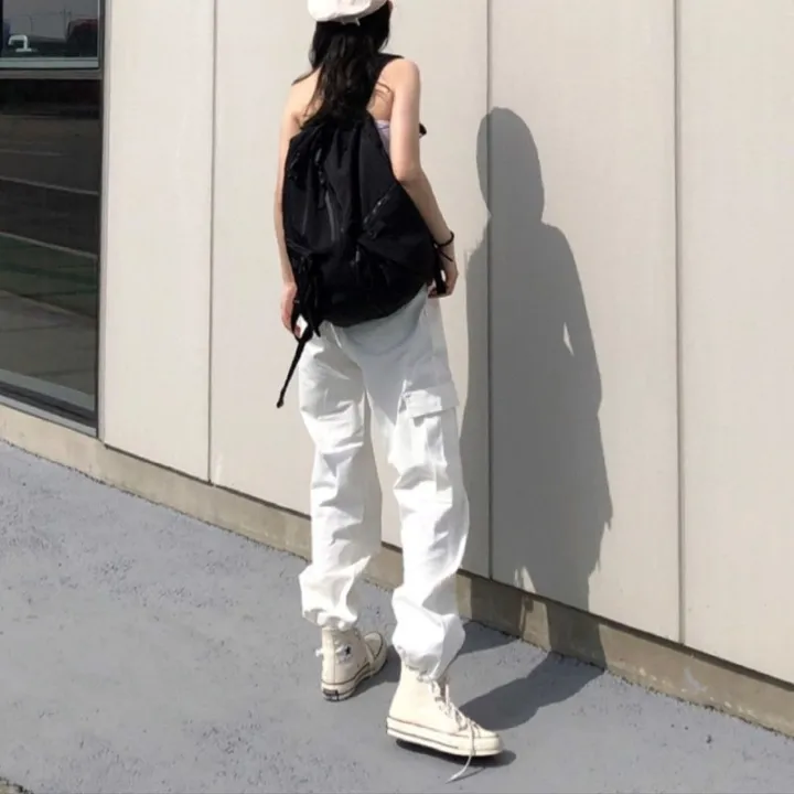 Pants%20Women%20Casual%20Solid%20Cargo%20Trousers%20Uni%20Chic%20Retro%20BF%20Streetwear%20Kpop%20Beam%20Feet%20Full%20Popular%20Simple%20Daily%20-%20Image%206