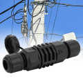RJ45 Ethernet Connector Water Dust Proof Adapter Black Outdoor 8 Pin Wire to Coupler IP67.