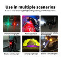 Hot Universal LED Anti-collision Warning Light Bicycle Tail Light Bike Helmet Light Mini Signal Light Drone with Strobe Light 7 Colors. 