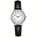 Women's Watch Elegant Round Pointer Quartz Watch Fashion Analog PU Leather Wrist Watch For Daily Life Travel.