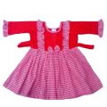 Baby girls Fashionable beautiful grameen print cotton dress for 0-10 years babies. 