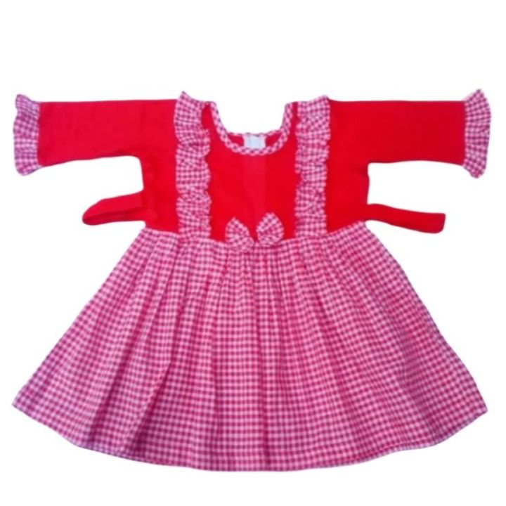 Baby%20girls%20Fashionable%20beautiful%20grameen%20print%20cotton%20dress%20for%200-10%20years%20babies%20-%20Image%205