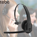 Tebe Bluetooth 5.0 Office Headphones Noice Reduction Wireless Mono Headset with Microphone For Driver Call Center Skype Office. 