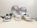 Family Pack 8-Piece Kiam Cookware Set Aluminium Model A950- Upgrade Your Kitchen Essentials With This High-Quality Set.
