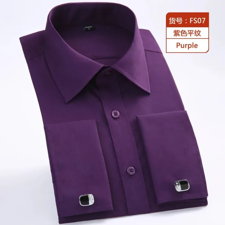 Quality%20Gentle%20Formal%20Mens%20French%20Cuff%20Dress%20Shirt%20Men%20Long%20Sleeve%20Solid%20Striped%20Style%20Men's%20Shirts%20Cufflink%20Include%20Plus%20Size%20-%20Image%207