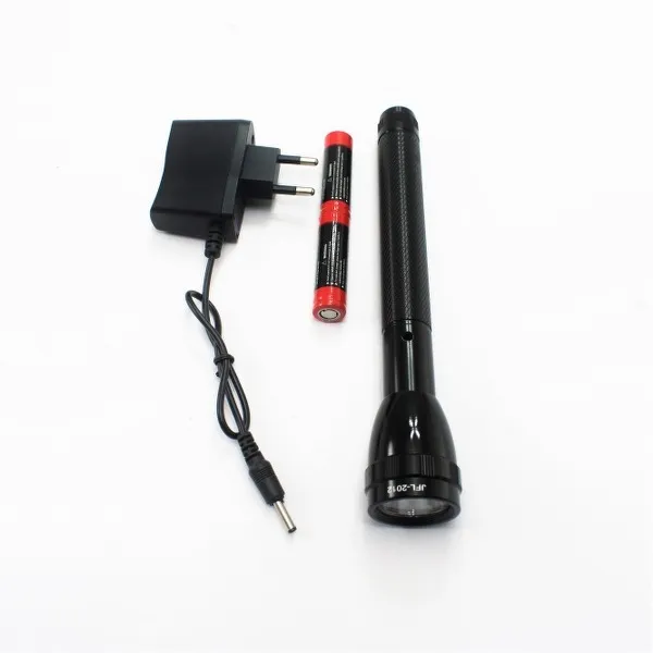 High Quality Rechargeable LED FlashLight- Black Jeepass Brand JFL-2022