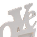 Hollow Love Wooden Family Photo Picture Frame White Base Art DIY Home Decor New. 