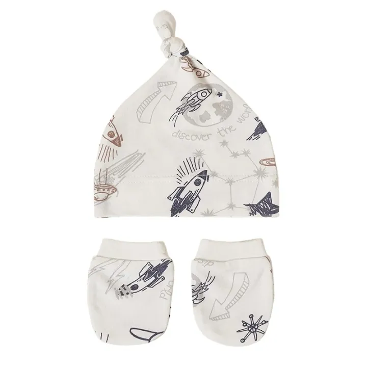 Cute%20Cartoon%20Newborn%20Baby%20Cotton%20Beanies%20Hat%20and%20Mittens%20Set%20Baby%20Newborn%20Accessories%20-%20Image%203