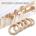 5x Wooden Ring For Crafting DIY Craft Jewelry Making 50mm.