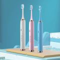 Tongwode Electric Sonic Toothbrush USB Rechargeable Waterproof Electronic Ultrasonic Whitening Tooth Brushes Replacement Heads.