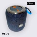 Heavy Bass MS-70 Portable Wireless Bluetooth Speaker | BT 5.3 | RGB Lights | FM Radio | USB | TF Card | Hands-Free Calling. 