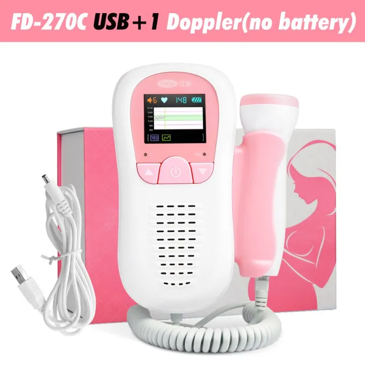 Cofoe%20Doppler%20Fetal%20Heart%20Rate%20Monitor%20Ultrasound%20Baby%20Home%20Pregnant%20Sound%20Heartbeat%20Detector%20for%20Baby%20Health%20Monitor%202.0MHz%20-%20Image%202