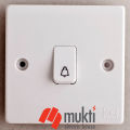 MK Made in Singapore LOGIC SLIMLINE 10A Bell Push Modular Calling Doorbell Switch Socket.
