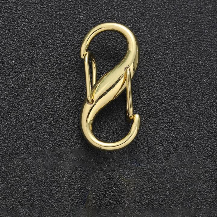 S-shaped Spring Buckle 8-shaped Buckle Divine Tool Fast Hanging Key Luggage Chain Adjustment Buckle Metal Alloy 8-shaped Buckle