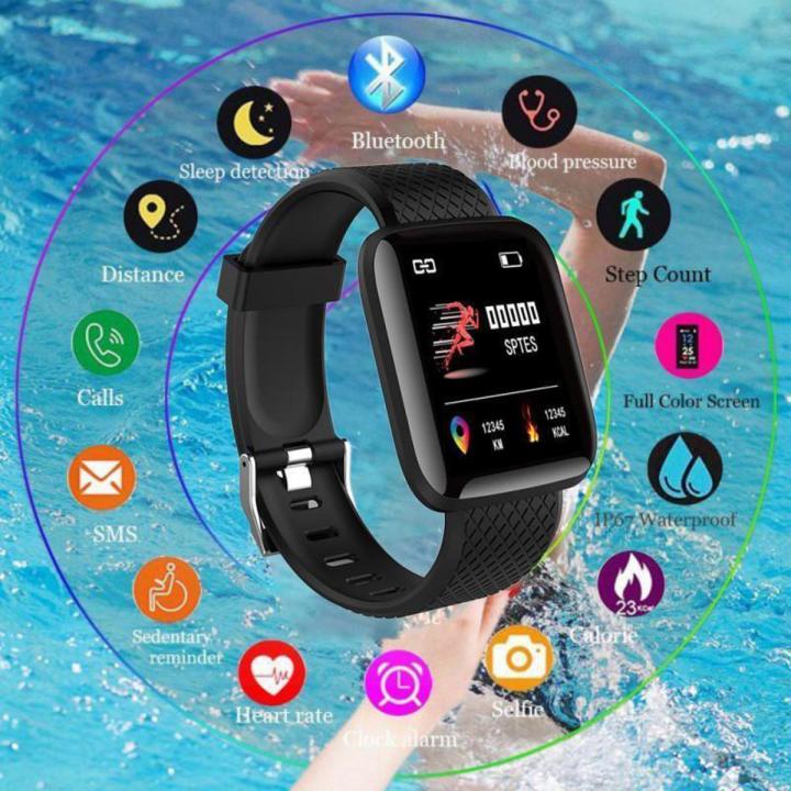 116+ Plus Waterproof Smart Sports watch Bracelets Fitness