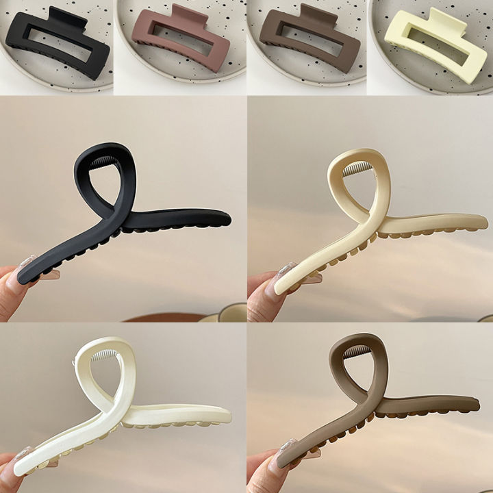 Matte%20Black%20Hair%20Clip%20For%20Women%20Fashion%20Elegant%20Hairgrips%20Large%20Hair%20Claw%20Clips%20MJD%20-%20Image%205