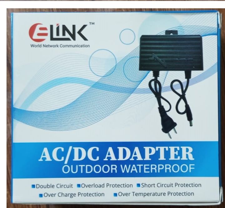 CCTV%20Camera%20Power%20Supply%20AC/%20DC%2012V%202A%20Double%20Circuit%20Adapter%20-%20Black%20-%20Image%202