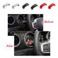 Car Wiper Lever Turn Signal Control Decoration Cover Trim Stickers for Wrangler JL JT 2018 2019-2021 B.