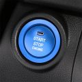 Car START Engine Button Cover STOP Key Ignition Switch Sticker Red.