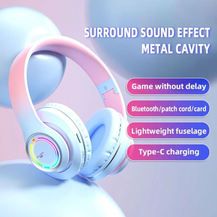 Wireless%20Headphones%20Bluetooth%205.3%20Earphones%20Foldable%20Gaming%20Headset%20Sport%20Headphone%20with%20Mic%20Music%20Earbuds%20400mAh%20-%20Image%202