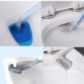 L- Shape Toilet Brush Golf Brush Head Toilet Cleaner Brush Flexible Deep Cleaning Silicone Toilet Cleaning Brush (Multi-Color) 1pcs. 